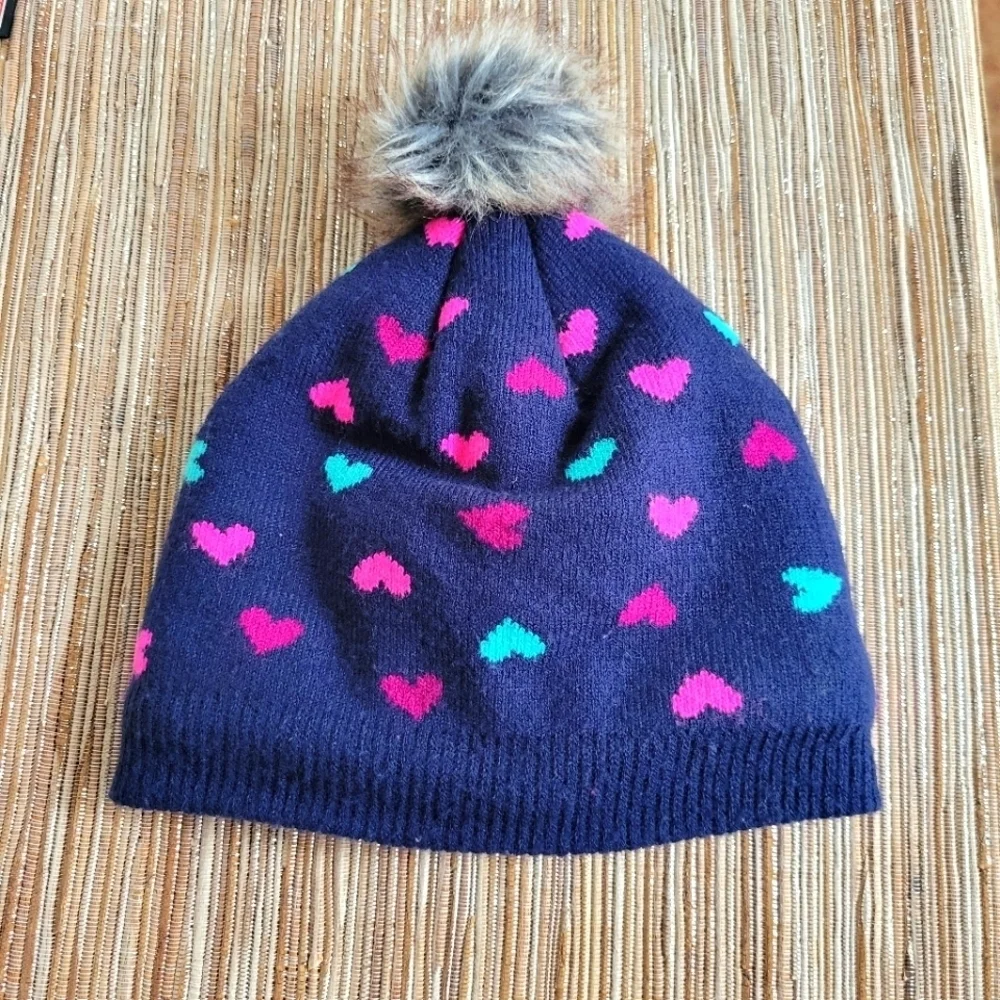 Baby Winter Sherpa Lined Pom Pon Winter Hat